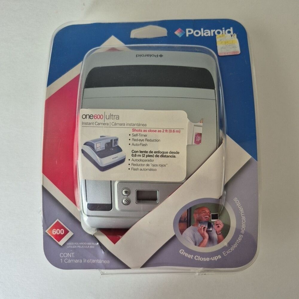 Polaroid One 600 Ultra Gray Classic Instant Camera Original Open Package